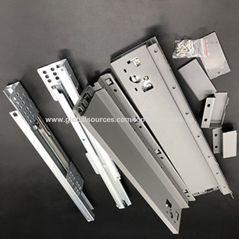 China Drawer Metal Box Soft Close Slides From Dongguan Wholesaler