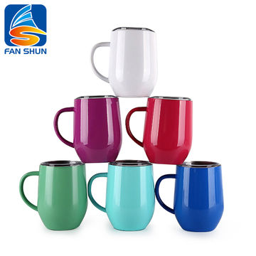 China Insulated Stainless Steel Coffee Mug with Lid and Handle 12oz BPA ...