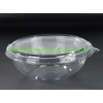 Food Containers And Trays 1000ml Disposable Pvc Pet Plastic Embossing Bowl Type With Lid Salad Global Sources