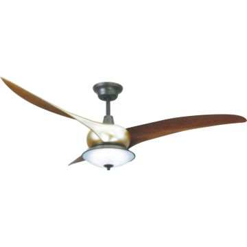 52 Decorative Ceiling Fan Light With Iron Leaf Streamlined