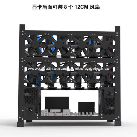 China 12 GPU Steel rig frame Stackable Open Air Computer Rig Frame ...