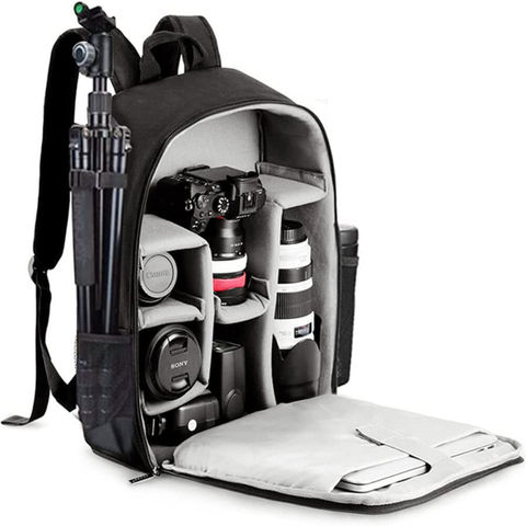 China Bolso de la mochila de la cámara con el compartimiento 15.6 del  ordenador portátil” para la prenda impermeable de la cámara de DSLR/SLR  Mirrorless encendido Global Sources,Compartimiento del ordenador portátil, Cámara,Prenda impermeable