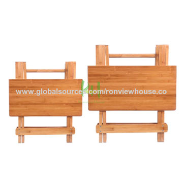 China Dinner Table Set Bamboo Foldable Dining Tables Good For Home Or Outiside Picinc On Global Sources