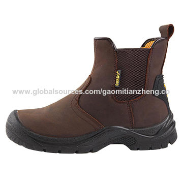 slip on steel toe cap boots