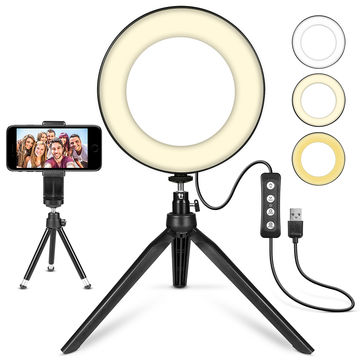 13 inch LED Ring Light With 1.6m Stand and Phone Holder Make-up for Camera Phone