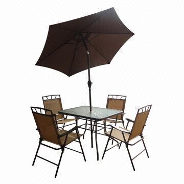 6 Piece Patio Set Includes Deluxe Folding Chairs 32x38 Inch Gl China 6 Piece Patio Set