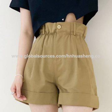 short de cintura alta con lazo tela tipo manta – Ardons Fashion