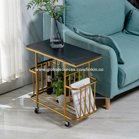 China Nordic sofa modern simple side table light luxury small tea table ...