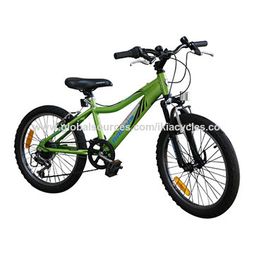 green and black bmx bike