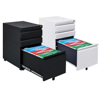 Colorful Office Equipment For A4 File Cabinet 3 Drawer Mobile