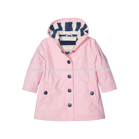 China Warm Little Girl's & Girl's Rain Jacket Polyurethane for outdoor wear,  Custom design logo welcome on Global Sources