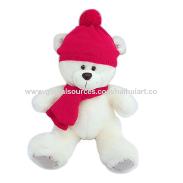 teddy bear with red hat