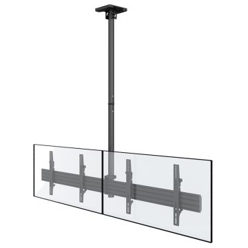 Support 32 65 Inch Dual Screens Tv Ceiling Mount Height