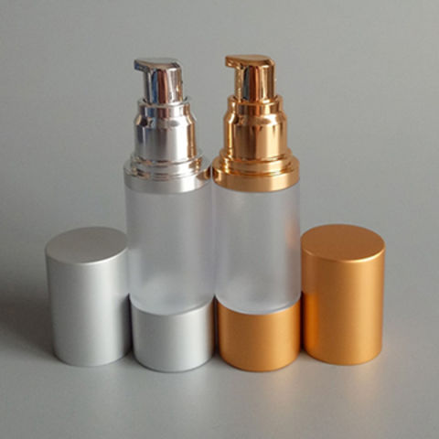 Download China 15ml Silver Gold Airless Pump Bottle For Cosmetic Packaging On Global Sources Airless Dispenser Pump Bottle