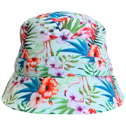 flamingo bucket hat