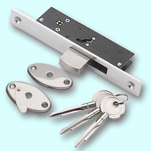 Taiwan Cross Key Door Lock With Two 430 Stainless Steel Cylinder