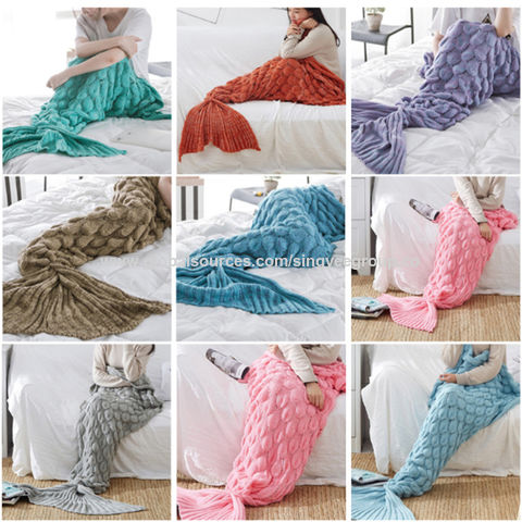 China Fish Scales Mermaid Blanket Mermaid Tail Knitted Blanket Line Blanket Cover Blanket Fish Tail Blanke On Global Sources Knitted Blanket Mermaid Tail Blanket Line Blanket Blanket