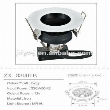 Circular Fluorescent Ceiling Light 1 Color Ivory 2 Material Iron 3