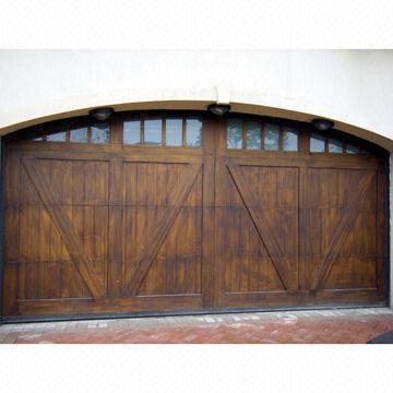 Solid Wood Garage Door With Remote Control Function Made Of