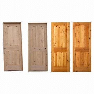 Solid Knotty Alder Interior Doors With Frame And Architraves