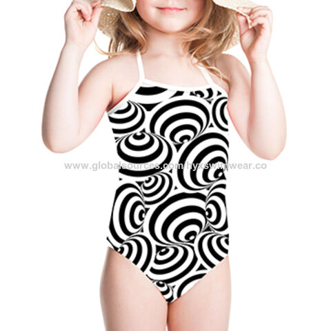 kids black swimsuit