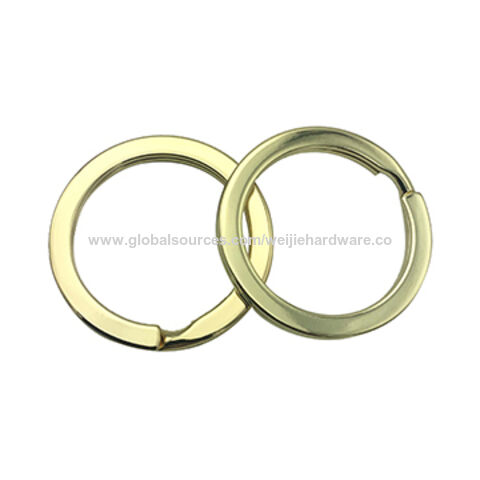 China 3/4'' Flat Key Chain Rings Metal Split Ring for Home Car Keys ...