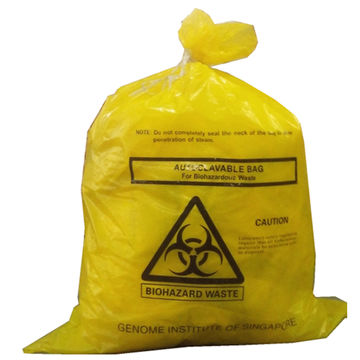 yellow trash bags