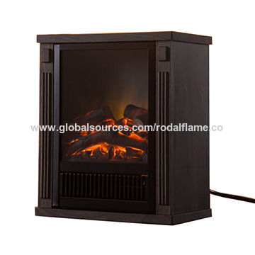 Electric Fireplace Stove Real Log Led Flame Global Sources