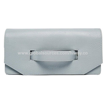 light blue clutch bag