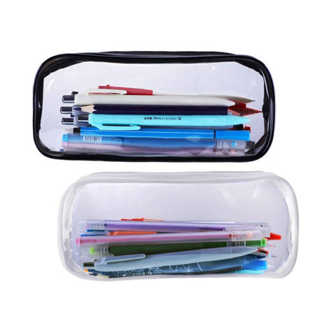 China Transparent Stationery Zipper Bag Clear PVC PEVA Pencil Bag ...