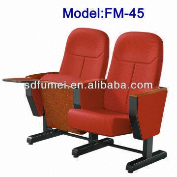 Folding Movable Legs Church Chairs With Writing Pad Fm 45 Global