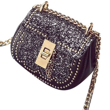 glitter sling bag