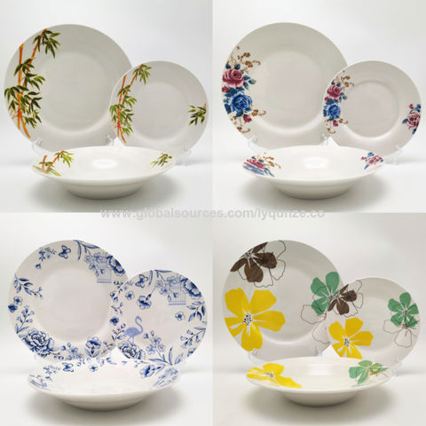 China New Design 24pcs Porcelain Dinnerware Sets Fashionable With Porcelain Dinnerware Sets China