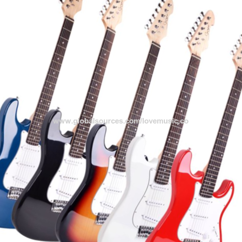 China Guitarra eléctrica del estilo del ST del principiante de la marca  encendido Global Sources,Guitarra,Guitarra eléctrica de 22 trastes,Guitarra  eléctrica del estilo del ST