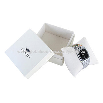 China Cardboard Watch Box With Pillow Insert Customized Paper Gift