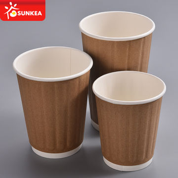 China Custom Double Wall Cups Disposable Custom Coffee Brown Kraft Paper Cup And Lid On Global Sources Custom Double Wall Cups Double Wall Paper Cups Disposable Paper Mugs