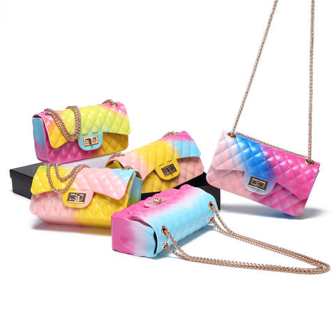 clear colorful purse