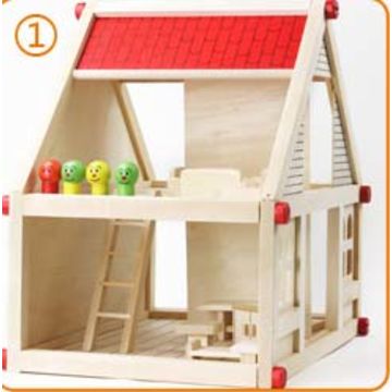 China Funny Wooden Doll House From Lishui Wholesaler Yunhe Kid
