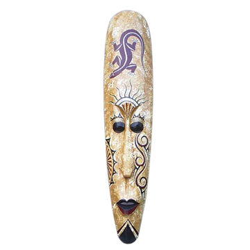 Wall Hanging Borneo Ethnic Mask Wood Carving Global Sources