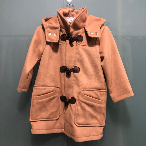 girls wool coat with hood