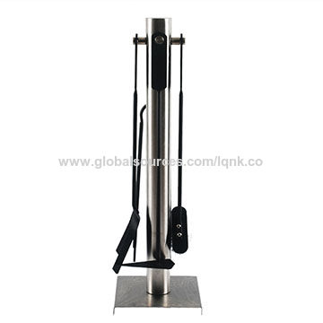 Modern Stainless Iron Fireplace Tools Set 26 Inch High Global
