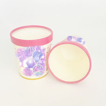 China Hot sell white kraft paper cups Christmas gift box with paper lid ...