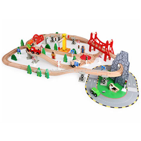 toy train tracks wooden