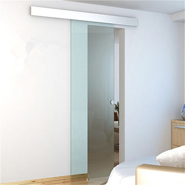 China Sliding Glass Door System With Size 2095 910mm Sandblast