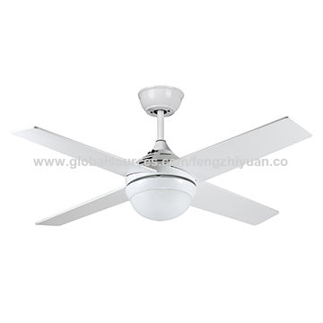 China 42 48 Ceiling Fan With Light Kit Led E14 2 Glass