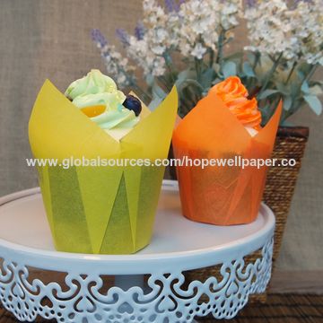 Eu Chocolate paper tulip baking cups tulip muffin cups OEM | Global Sources