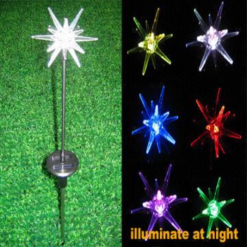 Outdoor Star Burst Solar Stick Light With Multi Color Led Outdoor Star Burst Solar Stick Light China