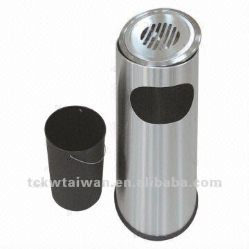 Stainless Steel Cigarette Bin Round Ashtray Stand Outdoor Taiwan Stainless Steel Cigarette Bin Round Ashtray Stand Outdoor