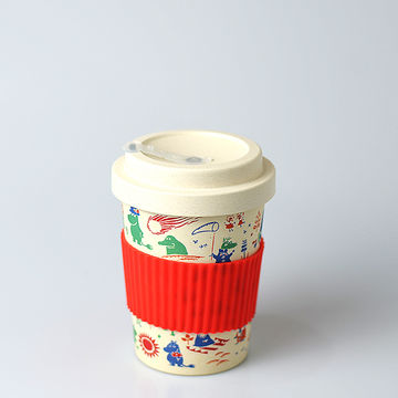 Chinacustom Printed Logo Biodegradable Drinking Mug And Reusable Bamboo Fiber Coffee To Go Cup With Lid On Global Sources