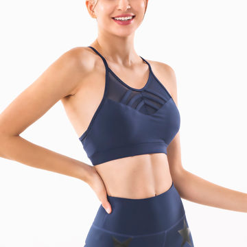 custom elastic band sports bra